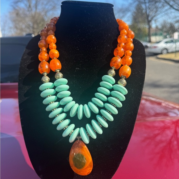 - LIVE SHOW STATEMENT NECKLACE ZUMA - Picture 3 of 10